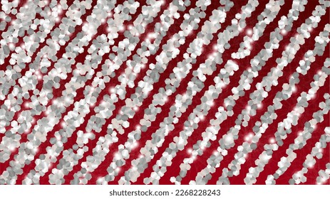 Festival Background with Confetti of Glitter Particles. Sparkle Lights Texture. Anniversary pattern. Light Spots. Star Dust. Explosion of Confetti. Design for Banner.