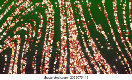 Festival Background with Confetti of Glitter Particles. Sparkle Lights Texture. Party pattern. Light Spots. Star Dust. Explosion of Confetti. Design for Magazine.