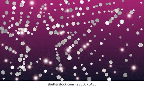 Festival Background with Confetti of Glitter Particles. Sparkle Lights Texture. Anniversary pattern. Light Spots. Star Dust. Explosion of Confetti. Design for Template.