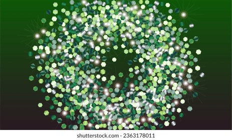 Festival Background with Confetti of Glitter Particles. Sparkle Lights Texture. Birthday pattern. Light Spots. Star Dust. Explosion of Confetti. Design for Flyer.