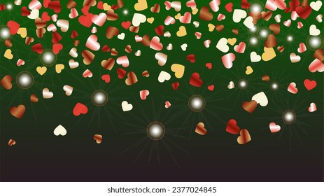Antecedentes del Festival con Confetti de partículas de brillo. Sparkle Luces Textura. Patrón de Navidad. Puntos de luz. Star Dust. Explosión de Confetti. Diseño para tarjeta.