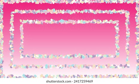 Festival Background with Confetti of Glitter Particles. St. Valentine Day. New Year pattern. Light Spots. Explosion of Confetti. Glitter Vector Illustration. Design for Cover.