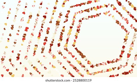 Festival Background with Confetti of Glitter Particles. St. Valentine Day. Disco pattern. Light Spots. Explosion of Confetti. Glitter Vector Illustration. Design for Sale.