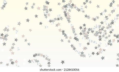 Festival Background with Confetti of Glitter Star Particles. Sparkle Lights Texture. Disco pattern. Light Spots. Star Dust. Christmass Design. Explosion of Confetti. Design for Cover.