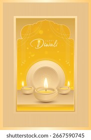 Festival Hintergrund Premium suchen Vorlage Design für Diwali.