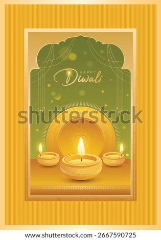 Festival background premium looking template design for Diwali.