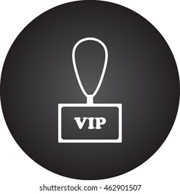 Festival badge vip sign simple icon on background