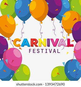 festival balloons decoration to carnival celebration