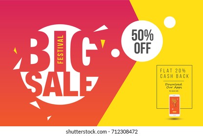 Festival Big Sale Poster Design Template