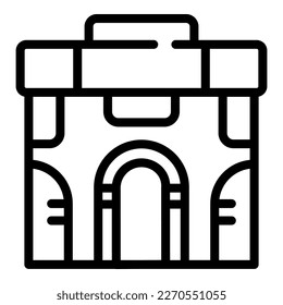 Festival building icon outline vector. Munich germany. Beer city