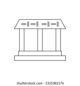 festival building icon vector