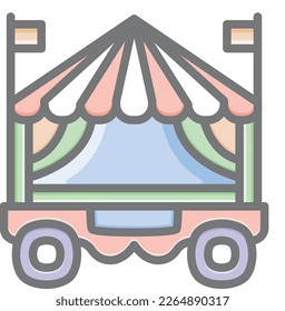 Festival circus  enjoy fully editable vector icon

