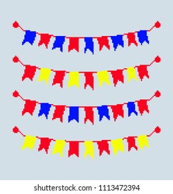 festival color flags
