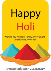 Festival Of Colors Holi Background Vector Design
