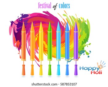 Festival of colors. Vector illustration.