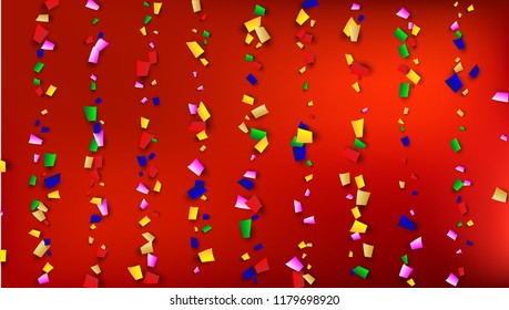 Festival Confetti Background. Many Falling Festival Confetti for Your Design.
Holiday Decoration Isolated Elements on Background. Festive Vector Illustration. Invitation Card, Poster, Flyer
