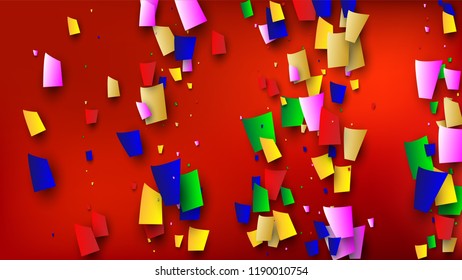 Festival Confetti Background. Many Falling Festival Confetti for Your Design.
Festive Vector Illustration. Invitation Card, Poster, Flyer. Holiday Decoration Isolated Elements on Background. 
