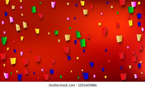 Festival Confetti Background. Many Falling Festival Confetti for Your Design.
Festive Vector Illustration. Invitation Card, Poster, Flyer. Holiday Decoration Isolated Elements on Background. 
