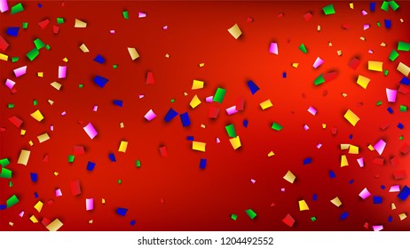 Festival Confetti Background. Many Falling Festival Confetti for Your Design.
Festive Vector Illustration. Invitation Card, Poster, Flyer. Holiday Decoration Isolated Elements on Background. 
