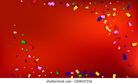 Festival Confetti Background. Many Falling Festival Confetti for Your Design.
Festive Vector Illustration. Invitation Card, Poster, Flyer. Holiday Decoration Isolated Elements on Background. 
