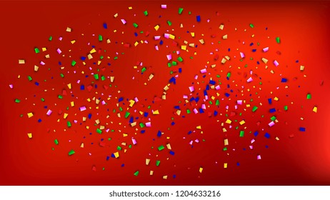 Festival Confetti Background. Many Falling Festival Confetti for Your Design.
Festive Vector Illustration. Invitation Card, Poster, Flyer. Holiday Decoration Isolated Elements on Background. 
