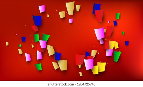 Festival Confetti Background. Many Falling Festival Confetti for Your Design.
Festive Vector Illustration. Invitation Card, Poster, Flyer. Holiday Decoration Isolated Elements on Background. 
