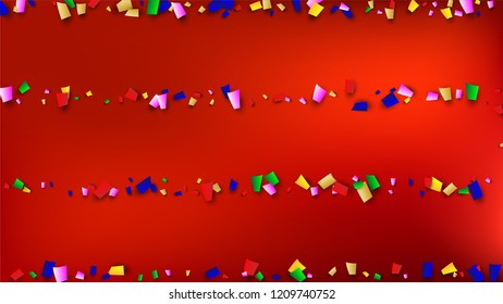 Festival Confetti Background. Many Falling Festival Confetti for Your Design.
Holiday Decoration Isolated Elements on Background. Festive Vector Illustration. Invitation Card, Poster, Flyer
