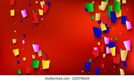 Festival Confetti Background. Many Falling Festival Confetti for Your Design.
Holiday Decoration Isolated Elements on Background. Festive Vector Illustration. Invitation Card, Poster, Flyer
