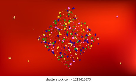 Festival Confetti Background. Many Falling Festival Confetti for Your Design.
Festive Vector Illustration. Invitation Card, Poster, Flyer. Holiday Decoration Isolated Elements on Background. 
