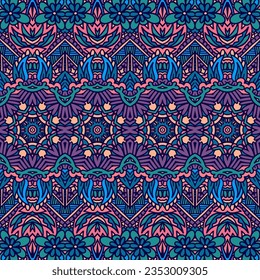 Festival decorative colorful vector geomertric art background.Abstract Tribal vintage ethnic seamless pattern ornamental. Arabesque wall geomertric art background. Intricate doodle motif