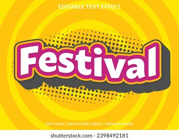 festival editable text effect template use for business brand and logo design