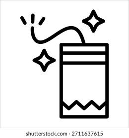 Icono del petardo del festival para el elemento del diseño