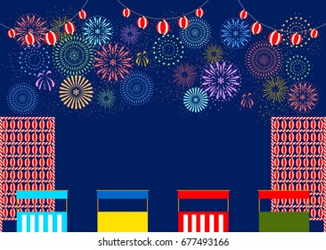 Festival y fuegos artificiales