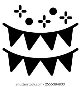 Festival Flag icon for web, app, infographic, etc