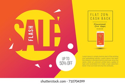 Festival Flash Sale Poster, Flyer Design Template