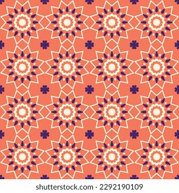 Festival Floral Geometric Pattern Design