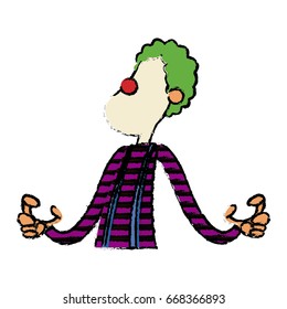 festival funfair clown man show