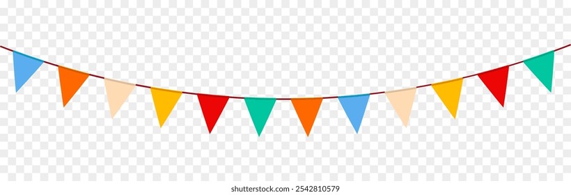 Festival garland. Flags for festive celebration events.