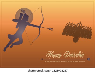 Festival, happy dussehra illustration wallpaper which celebrates the victory of good over evil.