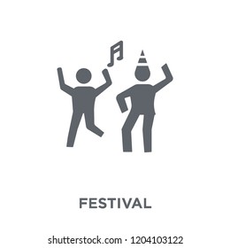 festival icon. festival design concept from Entertainment collection. Simple element vector illustration on white background.