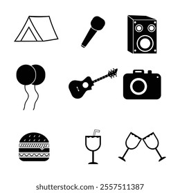 Festival Icon designs vector illustrtation
