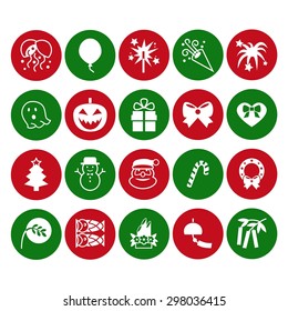 Festival icon. Party icon. Celebrate icon. Christmas icon. Holiday icon. Vector