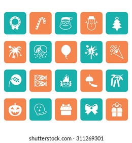 Festival icon. Party icon. Celebrate icon. Christmas icon. Holiday icon. Vector