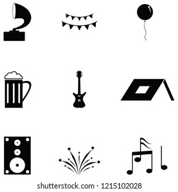 festival icon set