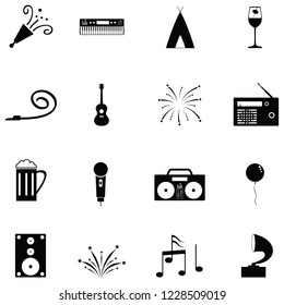 festival icon set
