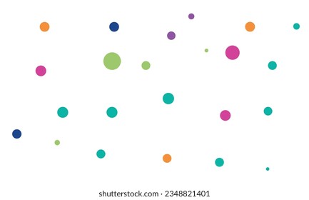 festival incredible colorful polka dots vector