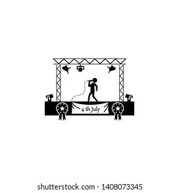 Festival, independence day, single icon - Vector