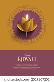 Festival of light Diwali wishes greeting card