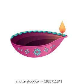 festival de luces, elemento decorativo de velas en diseño de ilustración vectorial de fondo blanco