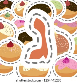 Festival of lights. Feast of dedication. Dreidel for Hanukkah icon. Vector chanukah dreidels 